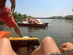 Hunt4k curvy chick with juicy tits bangs stranger before boyfriend! 😲