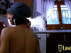 nasty brunette milf gets her throat and pussy pounded hard in high definition. it’s a rough ride!