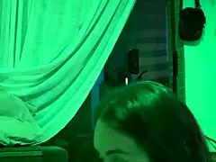 sister-in-law gets messy with milk in amateur setting