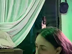 sister-in-law gets messy with milk in amateur setting