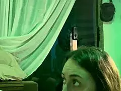 sister-in-law gets messy with milk in amateur setting