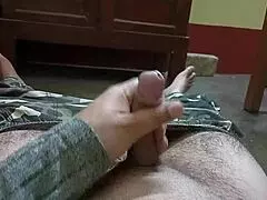 mature man handling penis in high speed