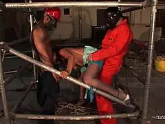 Oh, This Gorgeous Girl Moans Loudly in Threesome Cowgirl Sex, Sucking Cock and Getting Cum!