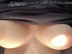 Italian milf Artemisia Love with big tits in hot solo, bouncin close up slow mo!