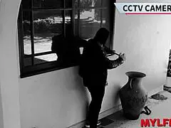 news reporter caught between detective and burglar in wild doggystyle action