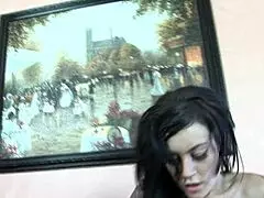 Tattooed Brunette Vanessa's Insatiable Cock Appetite: Bent Over In Lingerie For Assfucking.