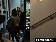 lonely housewife invites young masseuse alexis fawx and jenna sativa for a steamy lesbian session