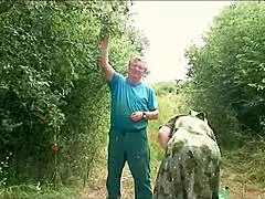 Grandparents Find Nymphomaniac Brunette For Bent Over Oral At Picnic