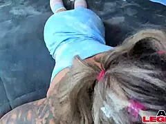 i pop my cunt for big ass babe misty meanor