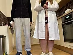 lustful fat mother-in-law plays naughty doctor in kinky hospital scene