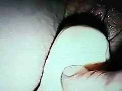 her cum drips out after dildo fucking that wet pussy wife