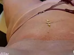 See Cleo Cadillac bent over the pool table?