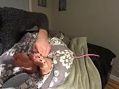 I tickle and lick secretary's nylon soles