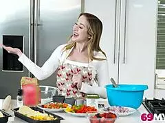 hot milf alaina taylor craves cum on her face after a wild pov session