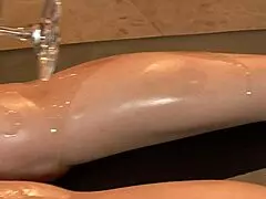 brunette mom drilled hard by massive cock in doggystyle on bed