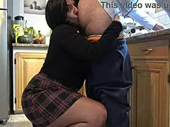 milf wife rims ass in kitchen like a whore