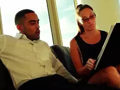 Nerdy Melanie Craves Massive Black Cock in Wild Action