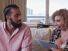 Man, that mature Sara Jay with massive ass rides James Angel's thick shaft!