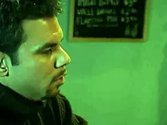 Sondra Hall's boyfriend licks her pussy and fucks her doggystyle in the bathroom.