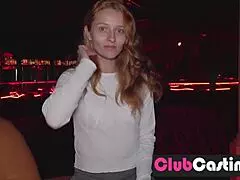 shy redhead reveals her juicy ass in close-up striptease interview