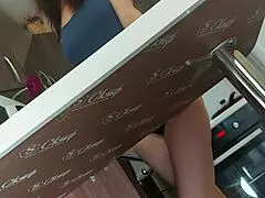 I creampie my wife Yukie on the office desk