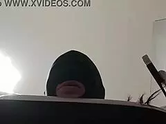 tied up blindfolded and ballgagged latina milf gets choked humiliated and fucked in mouth pussy and ass