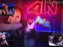 In a star wars parody, a babe awakens big cocks in a cosplay 4some, leading to missionary cumshots on big asses.