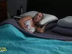 frustrated step mom finds happiness with a hard cock in this taboo blowjob scene
