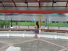 i was waiting for my boyfriend at the mall but a stranger invited me home and we fucked doggy style passionately