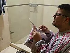 Cheating latina wife rides monster cock in kitchen! Muff diving to creampie orgasm!