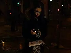 Nerdy Slut Takes Rough Strapon