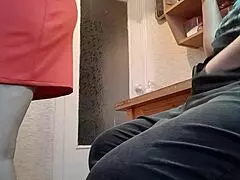 Watch Me Jerk Off In The Kitchen Before Stepmom Catches Me!