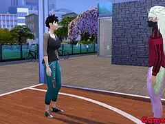 Hinata and friends play a daring game with Madara. Videl loses clothes and gets covered in cum!