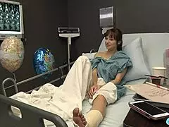 Milf flashes in hospital public area