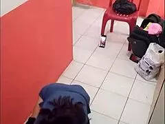 In Hospital Corridor On Christmas Eve, No Patients, Showing Off My Ass While Recording. Horny Because Boyfriend Will Fuck Me Soon.