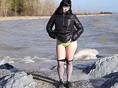 Housewife moans during rough anal with friend.