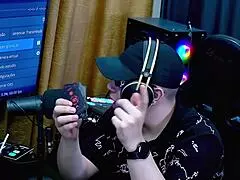 belinha baracho grabs host, kisses him, and grips his cock hard