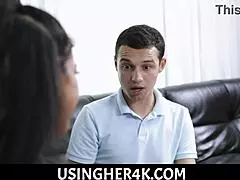 In this casual freeuse setup, hot teen stepsister Maya Farrell lets stepbrother Johnny the Kid fuck her anytime he wants.