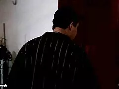 wrestler overpowers and anal fucks a bound milf in intense bdsm scene