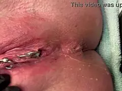 Rub that pierced clit hard!