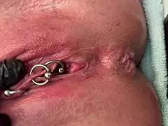 Rub that pierced clit hard!