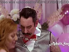 Lauren Phillips pins sock and sucks cock