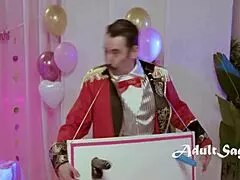 Lauren Phillips pins sock and sucks cock