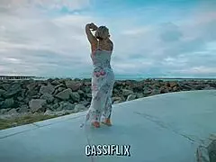 i met a tanned latina at the beach and we fucked in his flat he slapped my big ass purple and filled my pussy with cum