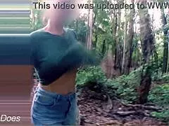 wifey flashes her tits to a stranger in public 😜