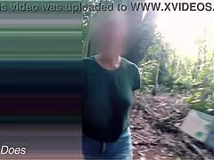 wifey flashes her tits to a stranger in public 😜