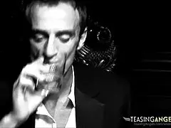 Can a horny prisoner really handle banging two naughty sluts with big tits in cowgirl and muff diving?