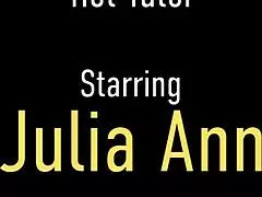 Big Titty Teacher Julia Ann SUCKS and FUCKS Her Student's Stiff Dick!