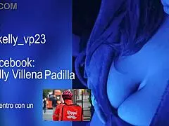 She bent over for the delivery guy, taking his big cock in her ass and pussy hard.