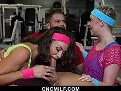 Stepmom and stepdaughter score the ultimate gym membership deal - CNCMilf